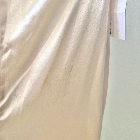 🆕 REFORMATION Veria Halter Silk Maxi Dress in Ivory Sz 0 - Picture 6 of 9